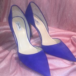 Jorge Alex royal blue suede heels